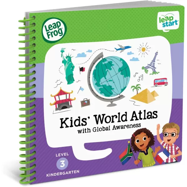 LeapFrog LeapStart Bluey Fun and GamesKids World Atlas With Global Awareness Level 3 Non3D