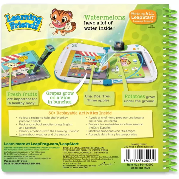 LeapFrog LeapStart Bluey Fun and GamesLearning Friends 200 Words in English amp Espaol Level 1 3D