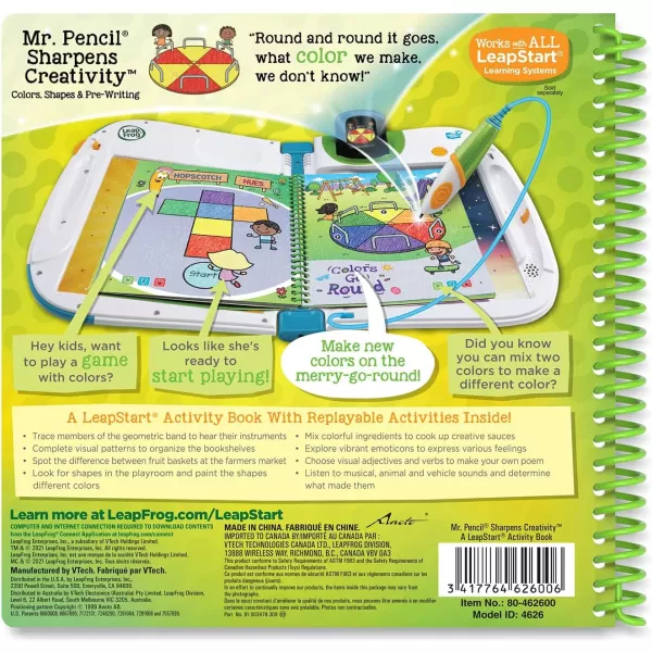 LeapFrog LeapStart Bluey Fun and GamesMr Pencil Sharpens Creativity Level 2 3D