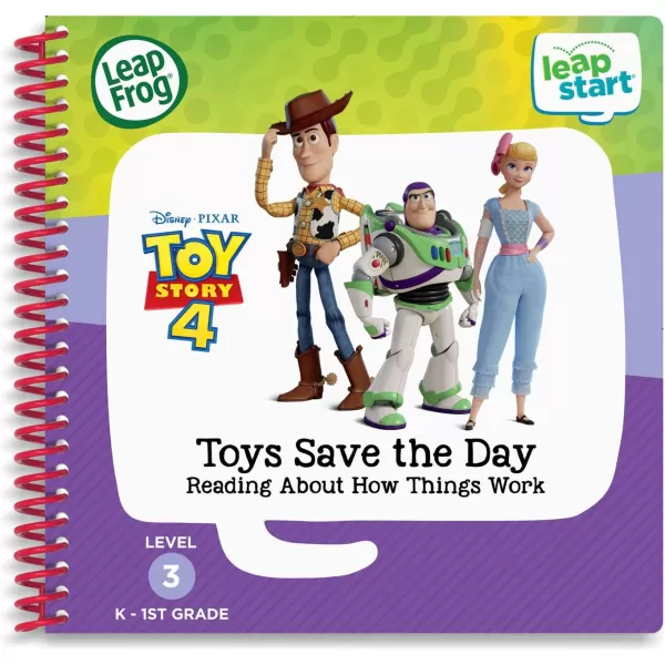 LeapFrog LeapStart Bluey Fun and GamesToy Story 4 Toys Save the Day Level 3 3D