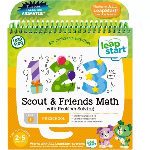 LeapFrog LeapStart Bluey Fun and Games3d Scout and Friends Math With Problem Solving Level 1 3D