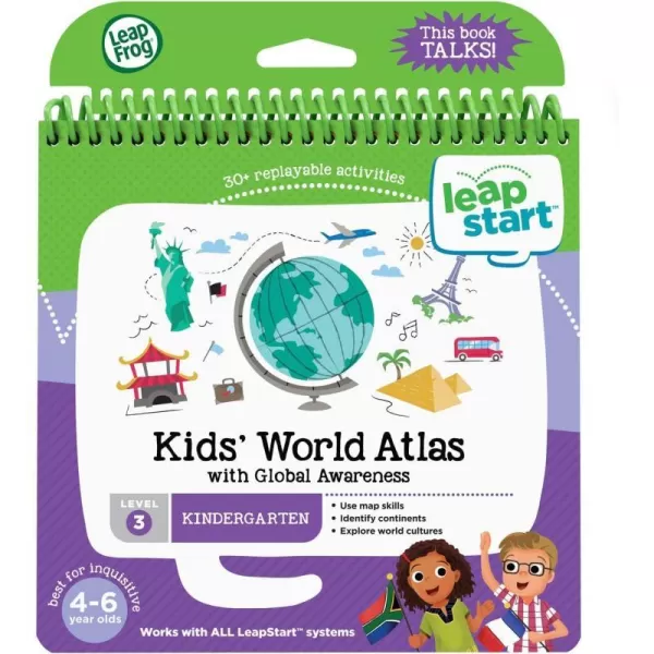 Kids' World Atlas With Global Awareness Level 3 Non-3D