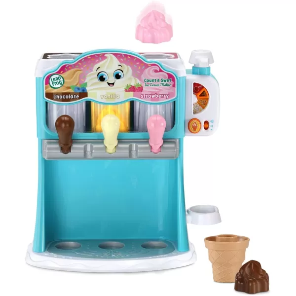 LeapFrog Count and Swirl Ice Cream Maker Playset for Kids Ages 2 Years and up PinkBlue