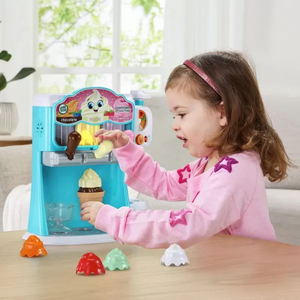 LeapFrog Count and Swirl Ice Cream Maker Playset for Kids Ages 2 Years and up PinkBlue