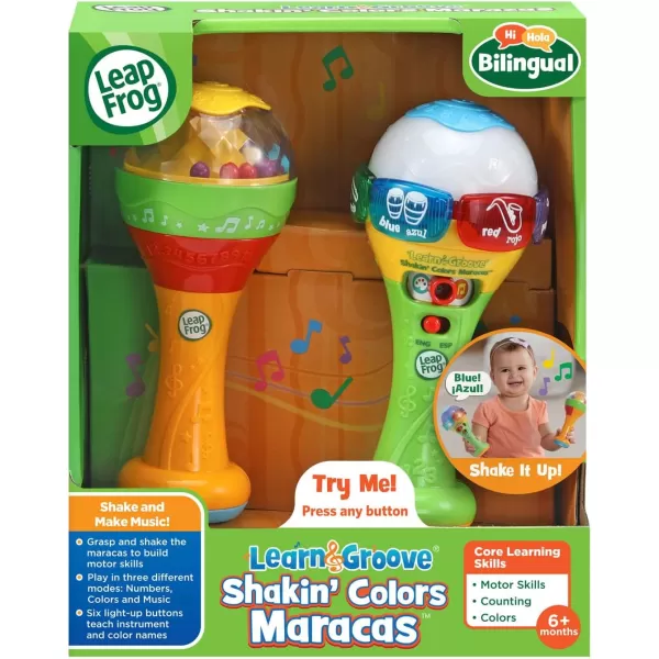 LeapFrog Learn ampamp Groove Shakin Colors Maracas  Includes electronic and nonelectronic maracas Parents Guide MulticolorMulticolor