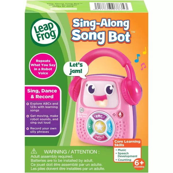 LeapFrog SingAlong Song Bot WhitePink