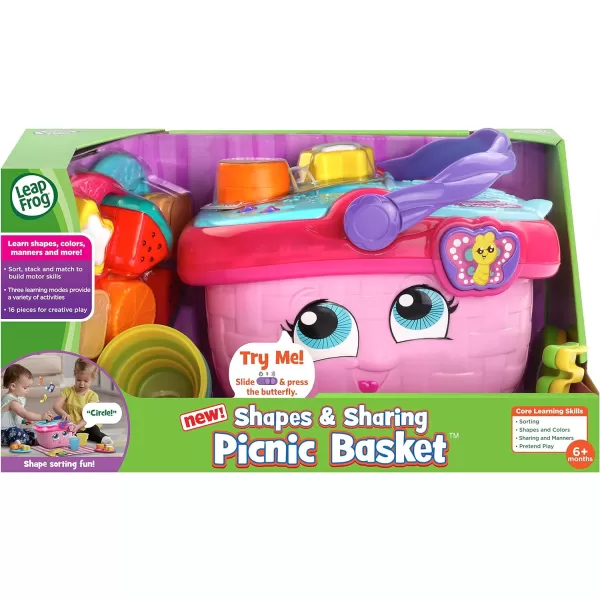 LeapFrog Shapes and Sharing Picnic Basket PinkPink