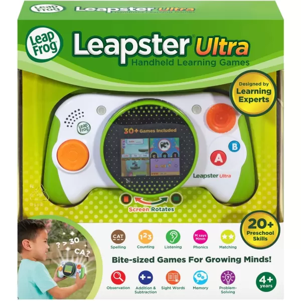 LeapFrog Leapster Ultra Handheld Learning Game Console for Kids Age 4 Years and upMulticolor