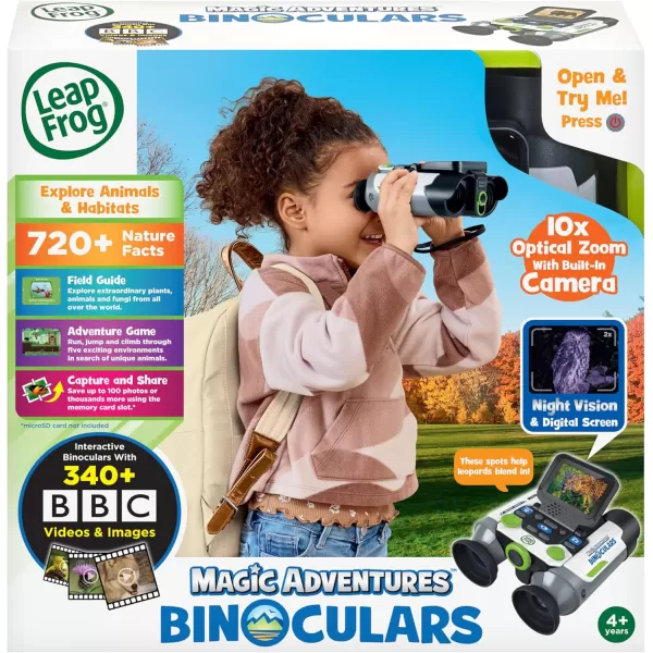 LeapFrog Magic Adventures Binoculars with Screen Capture Night Vision for Kids Ages 4 and up