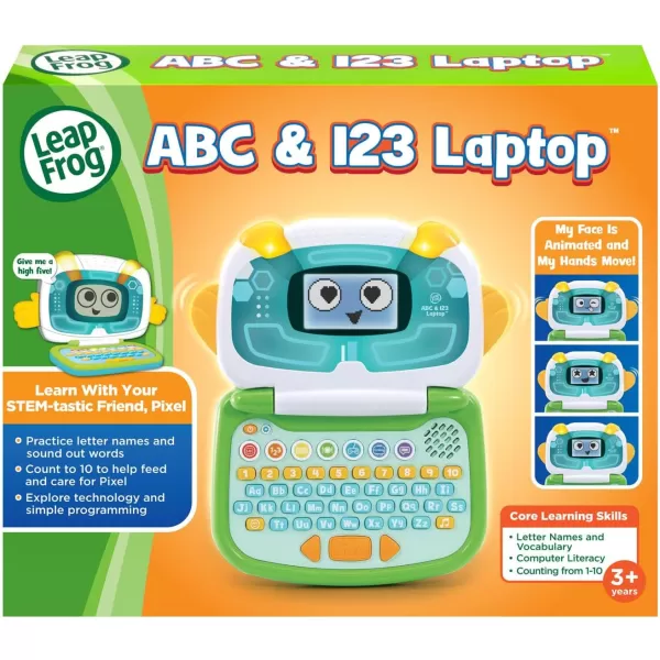 imageLeapFrog ABC and 123 Laptop for Preschoolers Ages 37 Years GreenGreen