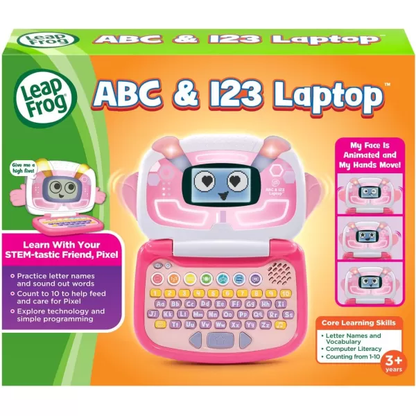 imageLeapFrog ABC and 123 Laptop for Preschoolers Ages 37 Years GreenPink