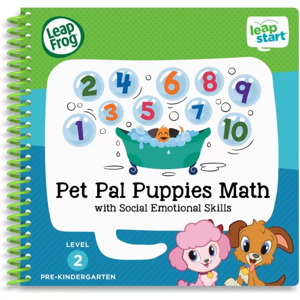 imageLeapFrog LeapStart 3D Moonlight Hero Math with PJ Masks Book Level 2Pet Pal Puppies Math  Social Emotional Skills