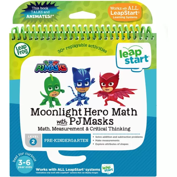 imageLeapFrog LeapStart 3D Moonlight Hero Math with PJ Masks Book Level 2Read and Write With Communication Skills