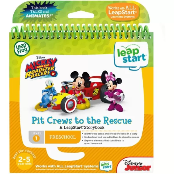 imageLeapFrog LeapStart 3D Moonlight Hero Math with PJ Masks Book Level 23d Mickey and the Roadster Racers