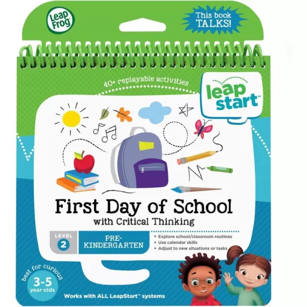 imageLeapFrog LeapStart 3D Moonlight Hero Math with PJ Masks Book Level 2First Day of School With Critical Thinking