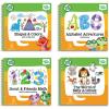 imageLeapFrog LeapStart Preschool 4in1 Activity Book Bundle with ABC Shapes ampamp Colors Math AnimalsLeapFrog LeapStart