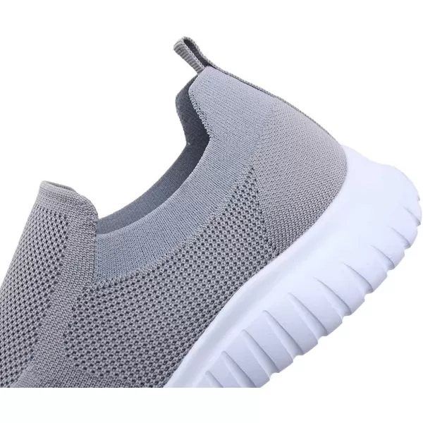 konhill Mens Breathable Tennis Shoes  Slip on Walking Casual Athletic Sneakers ShoesALight Grey