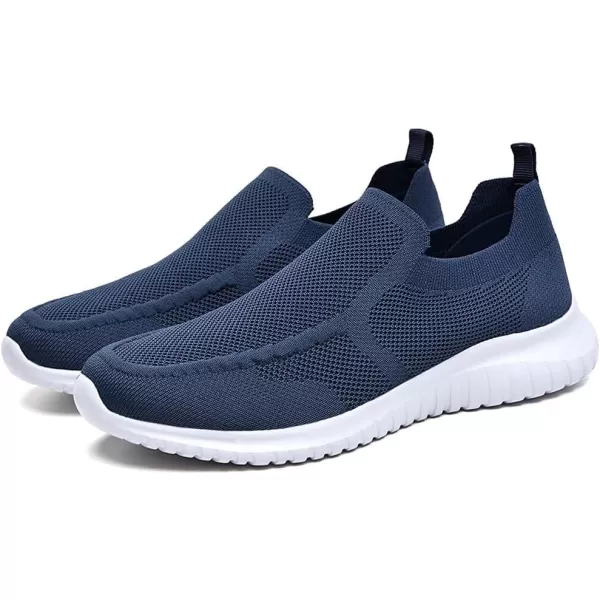 konhill Mens Breathable Tennis Shoes  Slip on Walking Casual Athletic Sneakers ShoesANavy