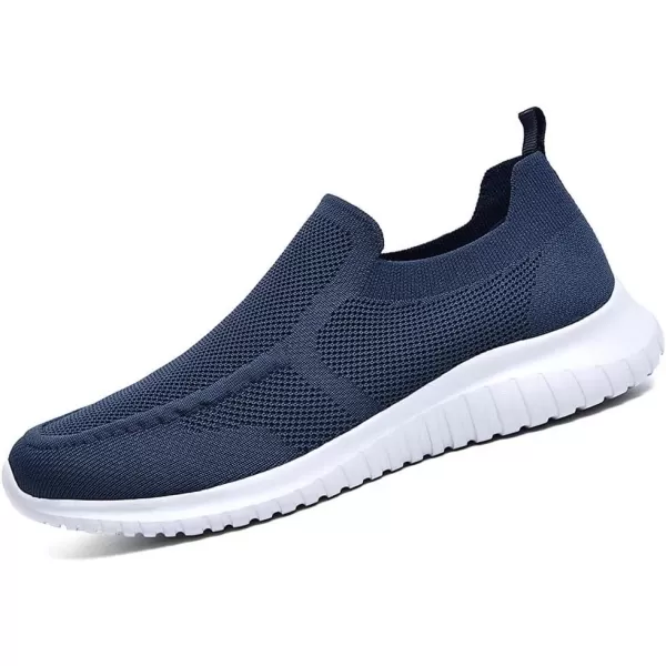 konhill Mens Breathable Tennis Shoes  Slip on Walking Casual Athletic Sneakers ShoesANavy