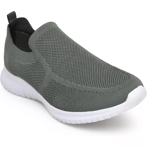 konhill Mens Breathable Tennis Shoes  Slip on Walking Casual Athletic Sneakers ShoesAOlive Green