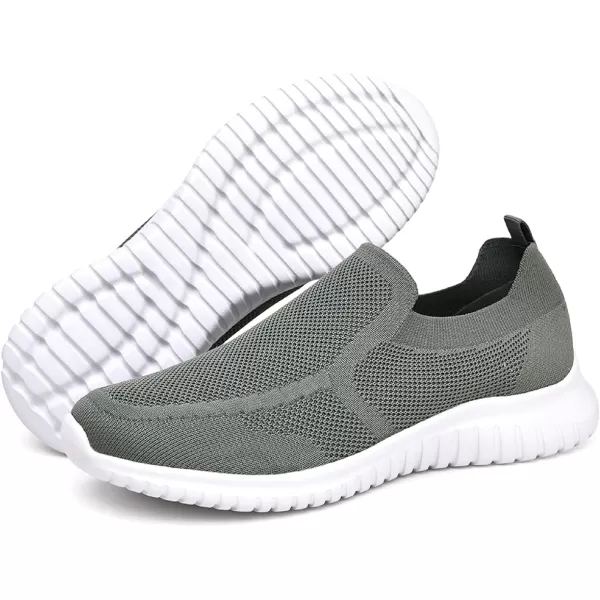 konhill Mens Breathable Tennis Shoes  Slip on Walking Casual Athletic Sneakers ShoesAOlive Green