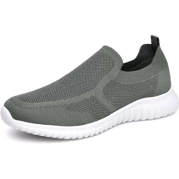 konhill Mens Breathable Tennis Shoes  Slip on Walking Casual Athletic Sneakers ShoesAOlive Green