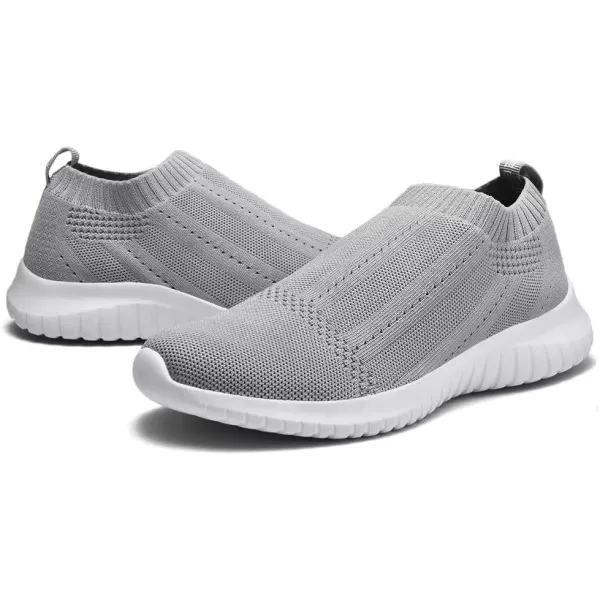 konhill Womens Casual Walking Shoes Breathable Mesh Work Slipon Sneakers 10 US Light Grey42konhill Womens Casual Walking Shoes Breathable Mesh Work Slipon Sneakers 10 US Light Grey42