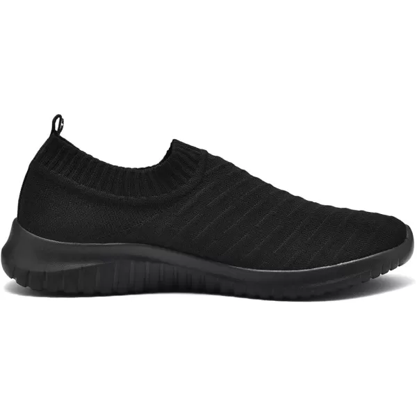 konhill Womens Casual Walking Shoes Breathable Mesh Work Slipon Sneakers 12 US CAll Blackkonhill Womens Casual Walking Shoes Breathable Mesh Work Slipon Sneakers 12 US CAll Black