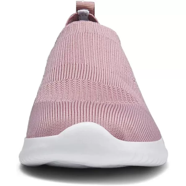 konhill Womens Walking Tennis Shoes  Lightweight Athletic Casual Gym Slip on Sneakers2032 Mauve