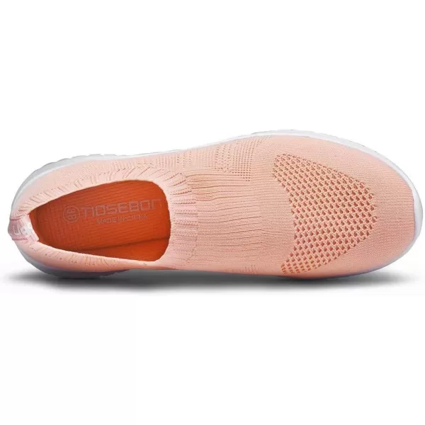 konhill Womens Walking Tennis Shoes  Lightweight Athletic Casual Gym Slip on Sneakers2133 Shell Pink