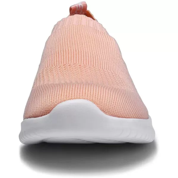 konhill Womens Walking Tennis Shoes  Lightweight Athletic Casual Gym Slip on Sneakers2133 Shell Pink