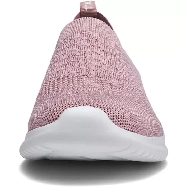 konhill Womens Walking Tennis Shoes  Lightweight Athletic Casual Gym Slip on Sneakers8636 Mauve
