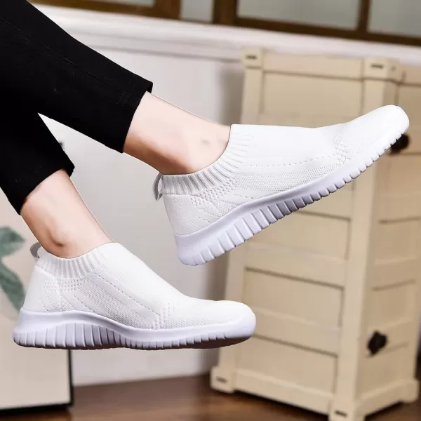 konhill Womens Casual Walking Shoes Breathable Mesh Work Slipon Sneakers 5 Wide US BWhite35konhill Womens Casual Walking Shoes Breathable Mesh Work Slipon Sneakers 5 Wide US BWhite35
