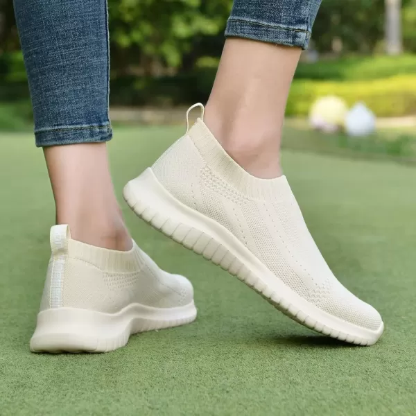 konhill Womens Casual Walking Shoes Breathable Mesh Work Slipon Sneakers 95 US Beige 8822konhill Womens Casual Walking Shoes Breathable Mesh Work Slipon Sneakers 95 US Beige 8822