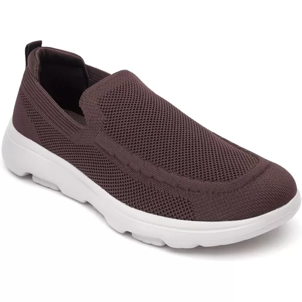 konhill Mens Breathable Walking Shoes  Tennis Casual Slip on Athletic SneakersABrown