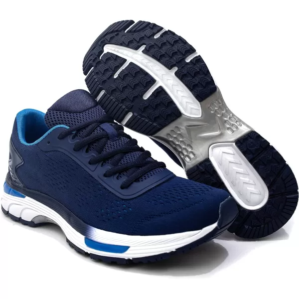 konhill Mens Road Running Shoes  Breathable Athletic Tennis Sport Fashion Sneakers 115 US Navykonhill Mens Road Running Shoes  Breathable Athletic Tennis Sport Fashion Sneakers 115 US Navy