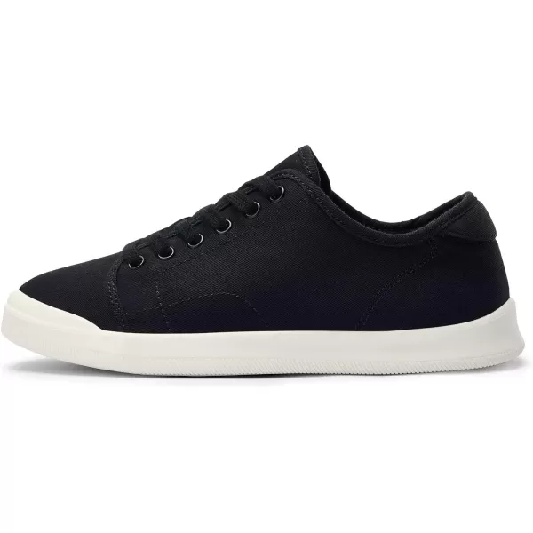konhill Womens Low Top Sneakers Laceup Canvas Walking Shoes Classic Casual Flats Comfortable Skate Shoes Solid CamouflageBBlack
