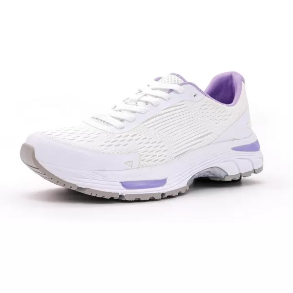 konhill Womens Road Running Shoes  Breathable Athletic Tennis Sport Fashion SneakersWhitePurple