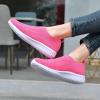 imagekonhill Womens Slip On Walking Shoes Breathable Mesh Sneakers Work Casual Tennis Shoes6704 Rosy