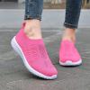 imagekonhill Womens Slip On Walking Shoes Breathable Mesh Sneakers Work Casual Tennis Shoes6706 Rosy