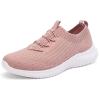 imagekonhill Womens Comfortable Walking Shoes  Tennis Athletic Casual Slip on Sneakers2122 Pink