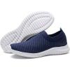 imagekonhill Womens Slip On Sneakers Non Slip Walking Shoes Breathable Mesh Work Casual Lightweight Tennis Workout Shoes2108 Navy