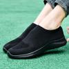 imagekonhill Womens Slip On Sneakers Non Slip Walking Shoes Breathable Mesh Work Casual Lightweight Tennis Workout Shoes2133 All Black