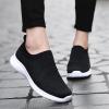 imagekonhill Womens Slip On Sneakers Non Slip Walking Shoes Breathable Mesh Work Casual Lightweight Tennis Workout Shoes2133 All Black