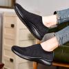 imagekonhill Womens Slip On Sneakers Non Slip Walking Shoes Breathable Mesh Work Casual Lightweight Tennis Workout Shoes2133 All Black