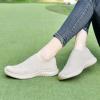 imagekonhill Womens Slip On Sneakers Non Slip Walking Shoes Breathable Mesh Work Casual Lightweight Tennis Workout Shoes2133 Beige