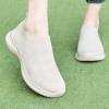 imagekonhill Womens Slip On Sneakers Non Slip Walking Shoes Breathable Mesh Work Casual Lightweight Tennis Workout Shoes2133 Beige