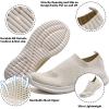 imagekonhill Womens Slip On Sneakers Non Slip Walking Shoes Breathable Mesh Work Casual Lightweight Tennis Workout Shoes2133 Beige