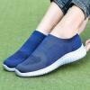 imagekonhill Womens Slip On Sneakers Non Slip Walking Shoes Breathable Mesh Work Casual Lightweight Tennis Workout Shoes2133 Blue