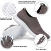 imagekonhill Womens Slip On Sneakers Non Slip Walking Shoes Breathable Mesh Work Casual Lightweight Tennis Workout Shoes2133 Brown